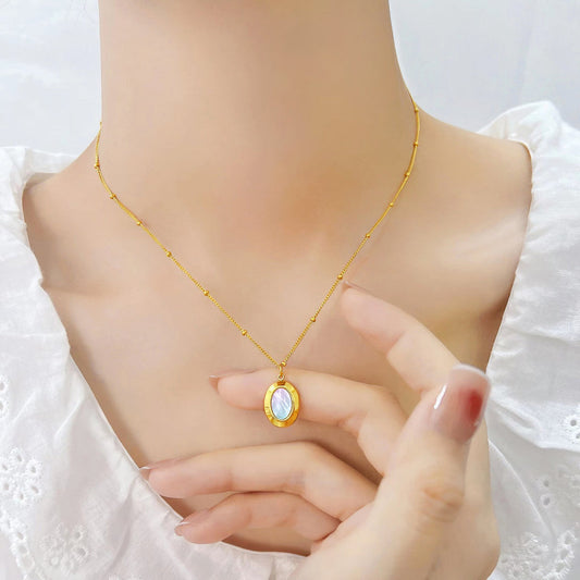 Oval Shell Necklace