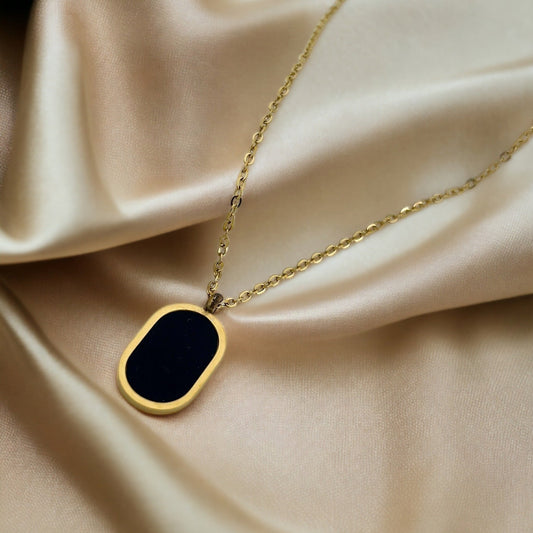 Oval Necklace Stainless Steel