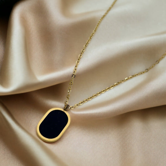 Oval Necklace Stainless Steel